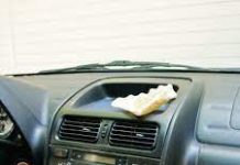 Cleaning the interior of your car with a coffee filter