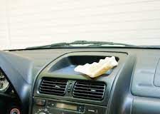 Cleaning the interior of your car with a coffee filter