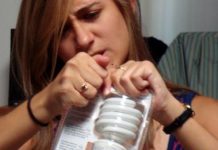 How do you open a plastic package if you don’t have scissors?