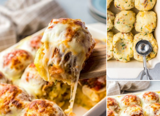 LOADED MASHED POTATO AND MEATBALL CASSEROLE