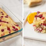 This orange and cranberry cake is the perfect dessert for an autumn evening.