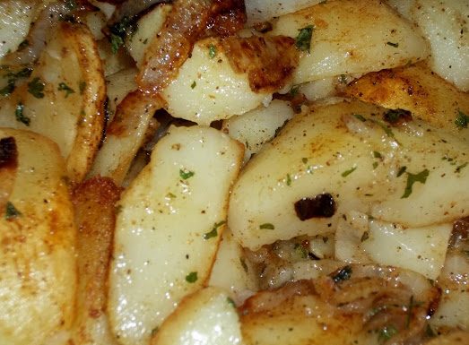Fried Parsley Buttered Potatoes & Onions – Cassies