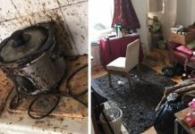 The cleaners were actually emotional after their 50 hours of cleaning this home.