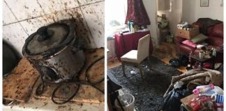 The cleaners were actually emotional after their 50 hours of cleaning this home.