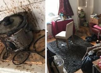 The cleaners were actually emotional after their 50 hours of cleaning this home.