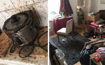 The cleaners were actually emotional after their 50 hours of cleaning this home.
