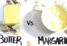 The main differences between margarine and butter