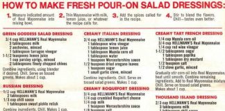 9 fresh and easy homemade salad dressings