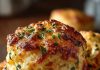 Crab Stuffed Cheddar Bay Biscuits with Lemon Butter