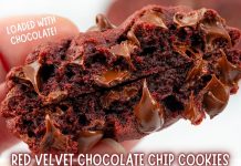 Red Velvet Chocolate Chip Cookies