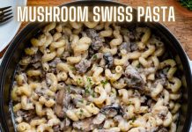 Mushroom Swiss Pasta
