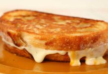 How do you add a delicious touch to grilled cheese?