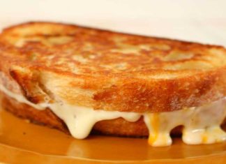 How do you add a delicious touch to grilled cheese?