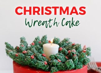 Christmas Wreath Cake