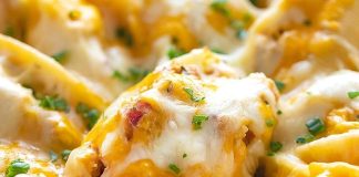 Cheesy Bacon Chicken Stuffed Shells