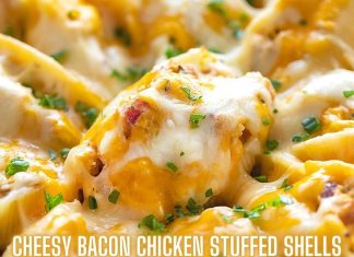 Cheesy Bacon Chicken Stuffed Shells