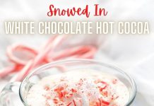 Snowed-In White Chocolate Hot Cocoa Cocktail