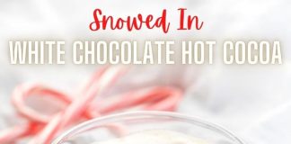 Snowed-In White Chocolate Hot Cocoa Cocktail