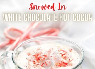 Snowed-In White Chocolate Hot Cocoa Cocktail