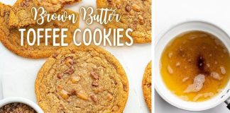 Browned Butter Toffee Cookies