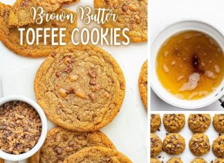 Browned Butter Toffee Cookies