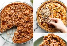 Caramel Apple Cheesecake Pie