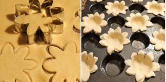 Flower Shaped Mini Pumpkin Pie