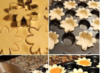 Flower Shaped Mini Pumpkin Pie