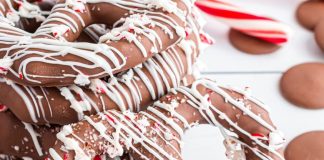 Chocolate Covered Peppermint Pretzels