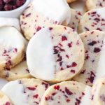 Cranberry Almond Shortbread Cookies