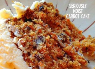 Homemade Carrot Cake Recipe with Cream Cheese Frosting