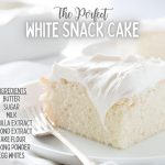 White Cake Recipe