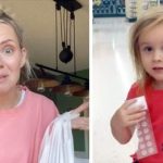 “Mom hack to avoid tiny human meltdowns when you’re out shopping.”