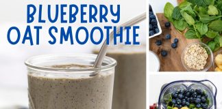 Blueberry Spinach Breakfast Smoothie