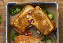 Roasted Jalapeno Popper Grilled Cheese