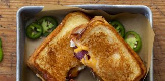 Roasted Jalapeno Popper Grilled Cheese