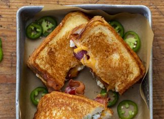 Roasted Jalapeno Popper Grilled Cheese