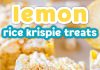 Lemon Rice Krispie Treats
