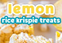 Lemon Rice Krispie Treats