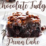 Dark Chocolate Cake with Buttermilk Pecan Frosting