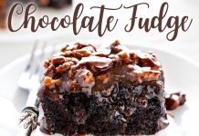 Dark Chocolate Cake with Buttermilk Pecan Frosting