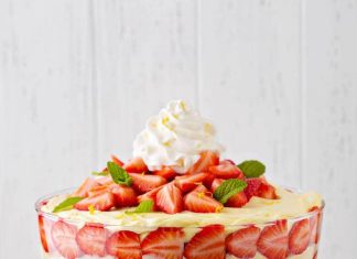 Lemon Strawberry Trifle