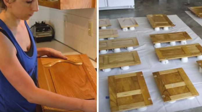 The Woman Transformed Her Kitchen For Less Than $100