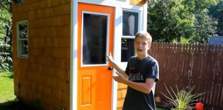 A 13-Year-Old Boy Spent Just 1,500 Dollars To Build His Own Tiny Home