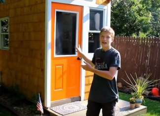 A 13-Year-Old Boy Spent Just 1,500 Dollars To Build His Own Tiny Home