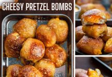 Cheese Stuffed Pretzel Bombs