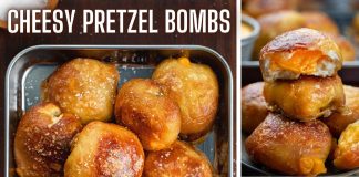 Cheese Stuffed Pretzel Bombs