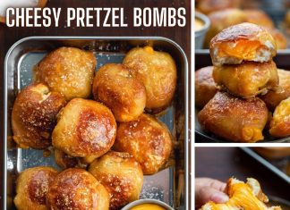 Cheese Stuffed Pretzel Bombs