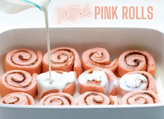 Pink Cinnamon Rolls
