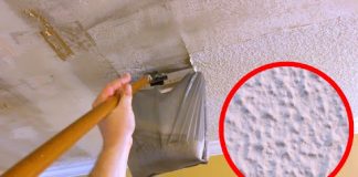 How To: Remove a Popcorn Ceiling